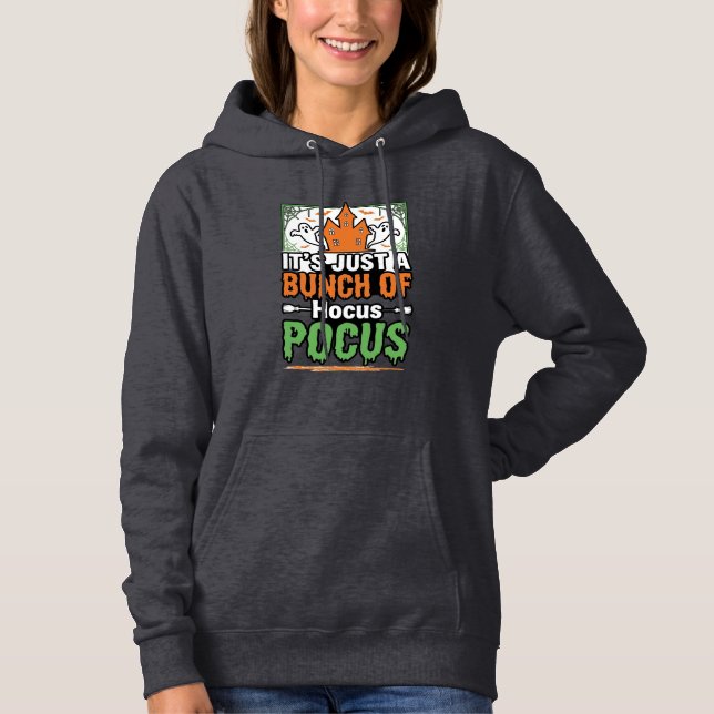Pull À Capuche Conception de vecteur de citation Hocus Pocus Hall (Devant)