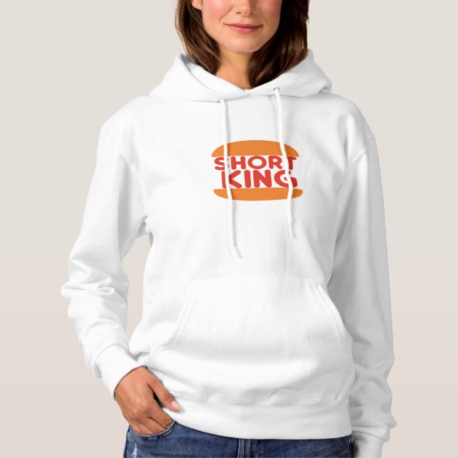 Pull À Capuche Conception minimale drôle de roi court (Devant)