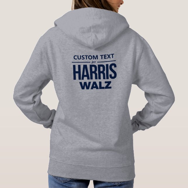 Pull À Capuche Conception personnalisée pour Harris Walz (Dos)