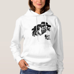 Pull À Capuche Conception romantique de cowboy et de cowgirl -Wil