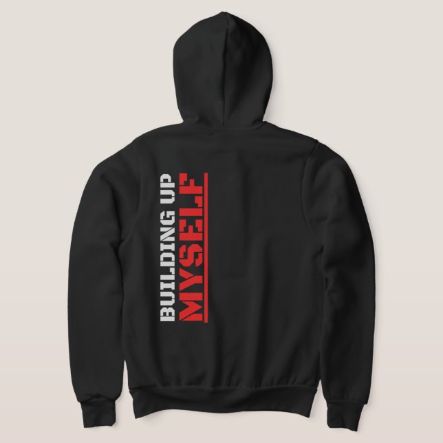 Pull À Capuche Construire Moi-Même Graphique Streetwear Fitness G (Couchage Retour)