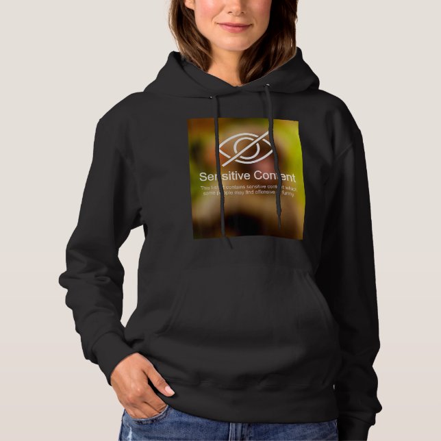 Pull À Capuche Contenu sensible Avertissement de contenu 1 (Devant)