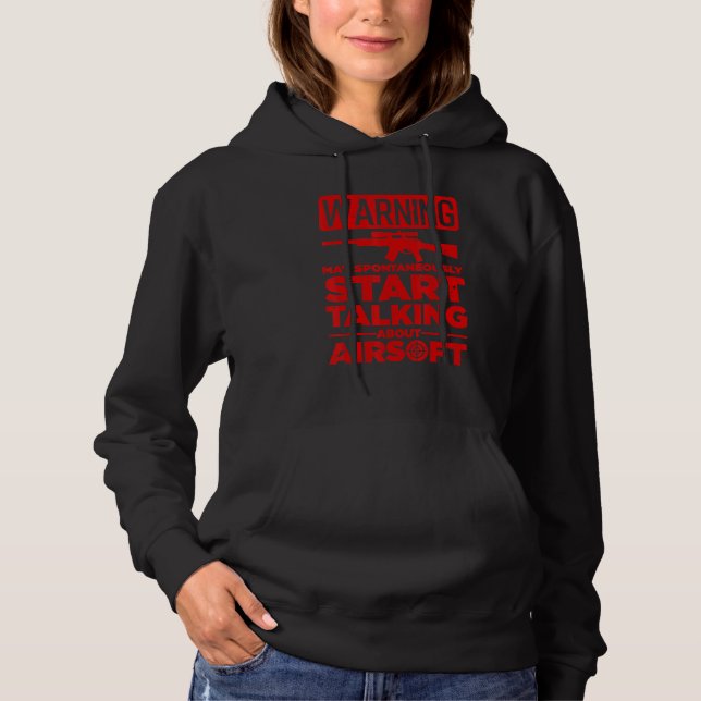 Pull À Capuche Cool Airsoft Pour Hommes Femmes Airsoft Combat Spo (Devant)