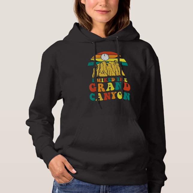Pull À Capuche Cool Grand Canyon Pour Hommes Femmes Randonnée Nat (Devant)