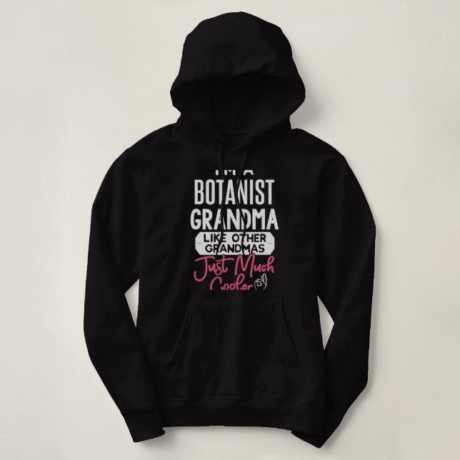 Pull À Capuche Cool Mothers Day Design Botaniste Grand-mère (Design devant)