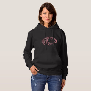 Pull À Capuche Coquette Coeur rose Cheval Fille Feminine Élégante