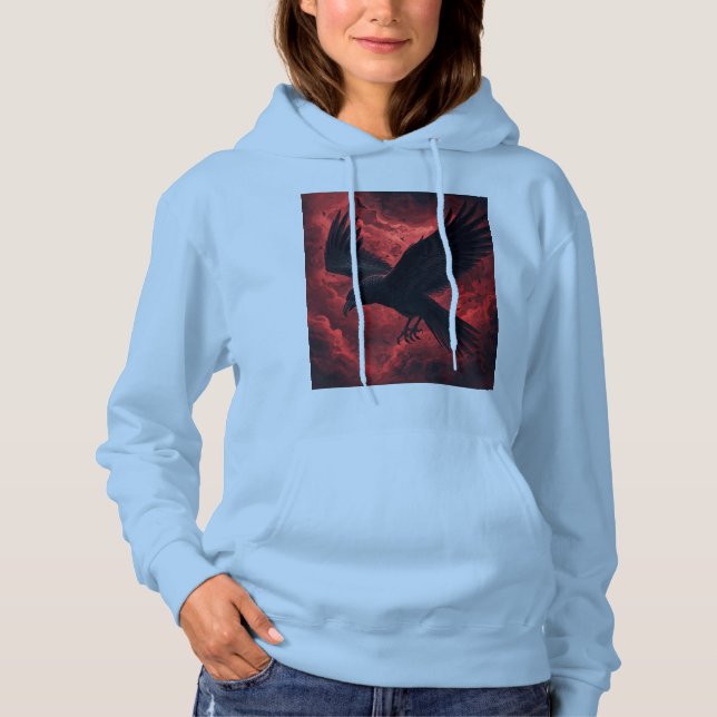 Pull À Capuche Corbeau (Devant)