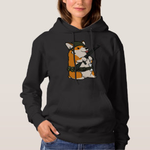 Pull À Capuche Corgi de guerre des soldats mignons