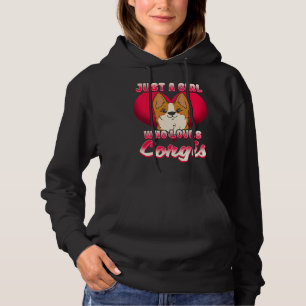 Pull À Capuche Corgi Dog Just A Girl Who Loves T 933