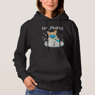 Pull À Capuche Corgi Ew Personnes Chien Laver Les Mains Avec Un M