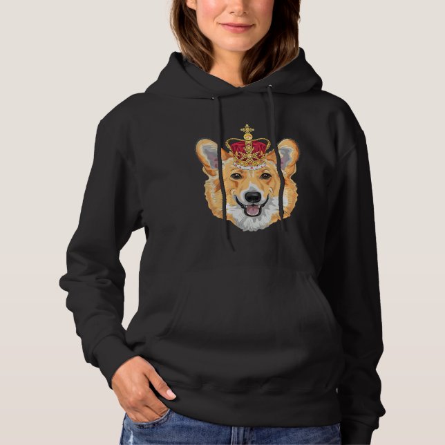 Pull À Capuche Corgi Happy (Devant)