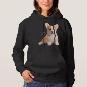 Pull À Capuche Corgi Love Est Chien Maman Papa Chien Puppy Pet Fe