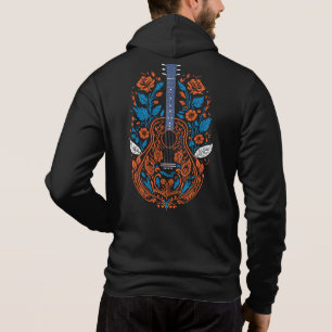 Pull À Capuche Country Guitare Art