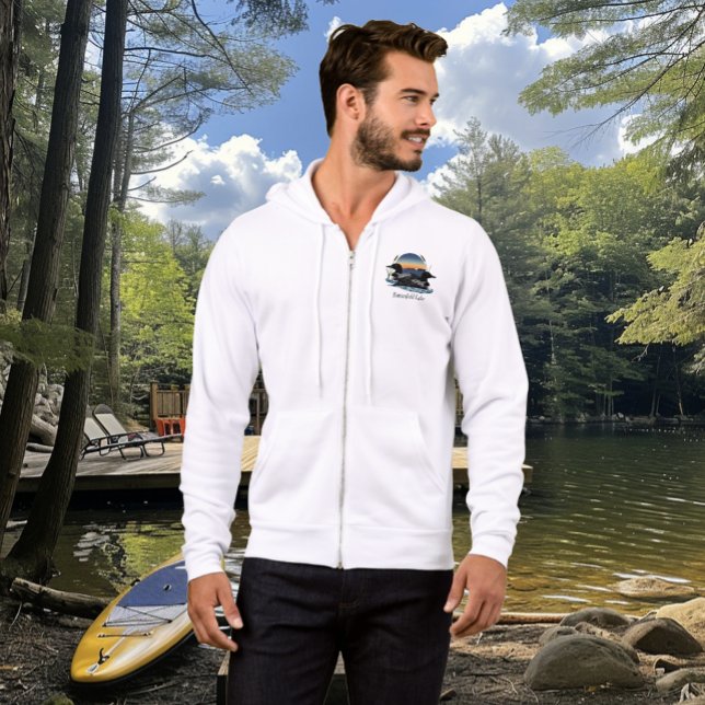 Pull À Capuche Couple de plongeons du lac Butterfield (Créateur téléchargé)