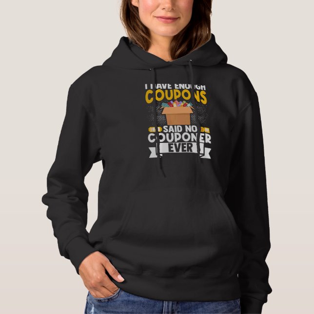 Pull À Capuche Couponer Couponing Boîte En Carton J'Ai Assez De C (Devant)