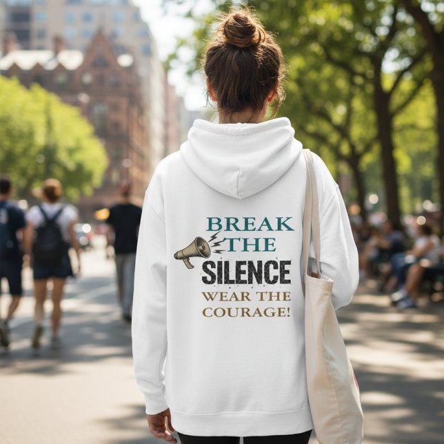 Pull À Capuche Courage Briser le Silence (Créateur téléchargé)