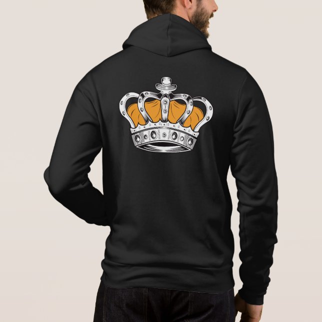 Pull À Capuche Couronne - Jaune (Dos)