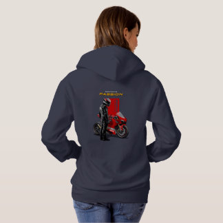 Pull À Capuche Course de Superbike Passion Maximale Graphique de