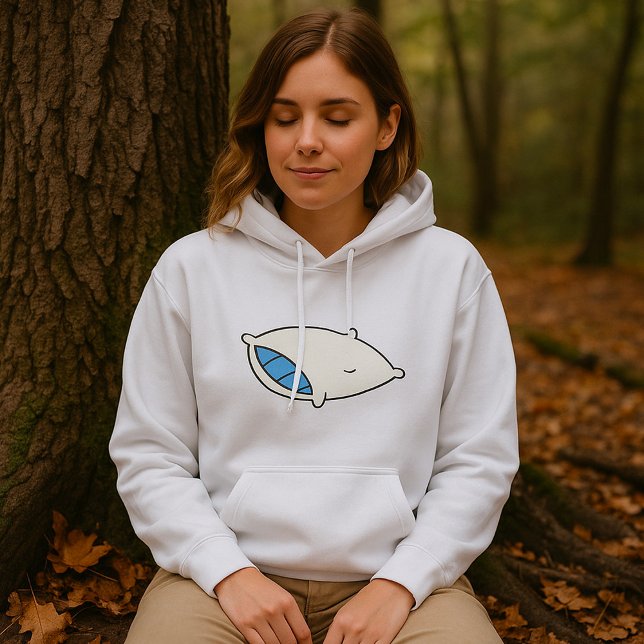 Pull À Capuche Coussin de dessin animé avec géant (Créateur téléchargé)