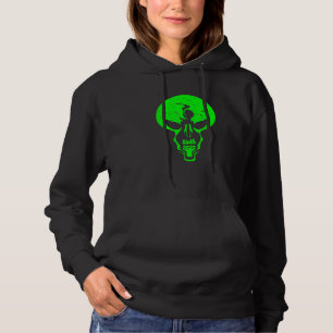 Pull À Capuche Crâne Alien - Crâne Alien vert d'horreur - Peuple