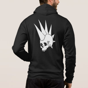 Pull À Capuche Crâne Jawless Punk personnalisable version 2