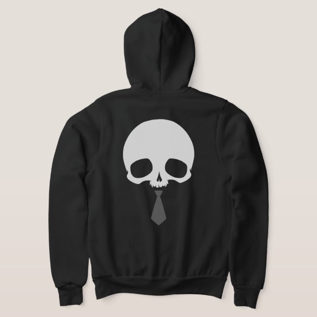 Pull À Capuche Crâne personnalisable avec cravate (Couchage Retour)