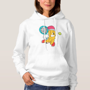 Pull À Capuche Crayon au tennis avec raquette de tennis