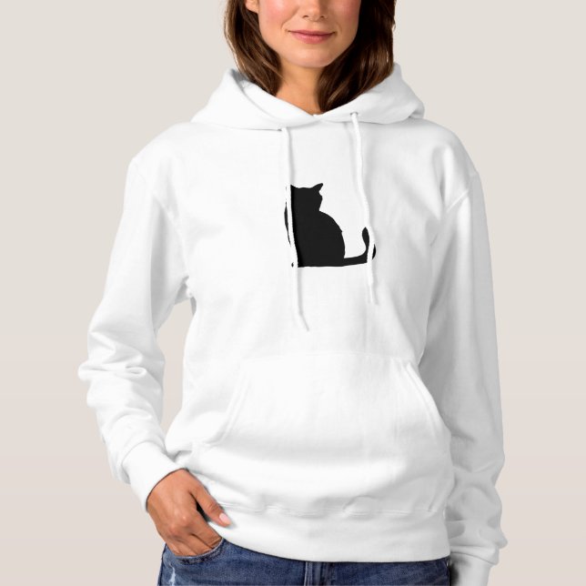 Pull À Capuche Création Black Cat (Devant)