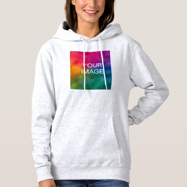 Pull À Capuche Créez Votre Propre Texte Télécharger Photo Femmes  (Devant)