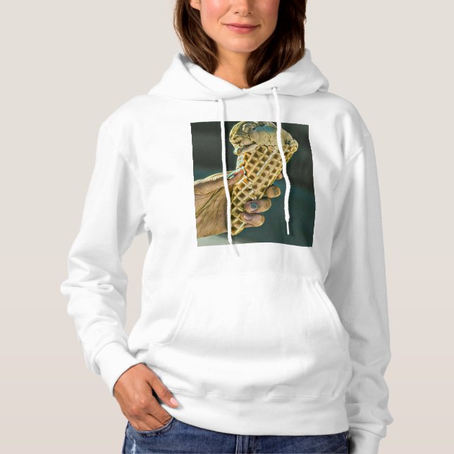 Pull À Capuche Crème glacée pour enfants (Devant)
