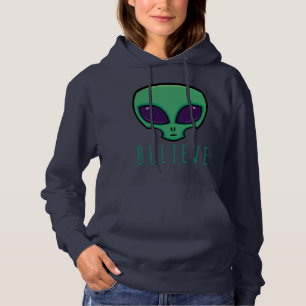 Pull À Capuche Croire la tête de l'Alien