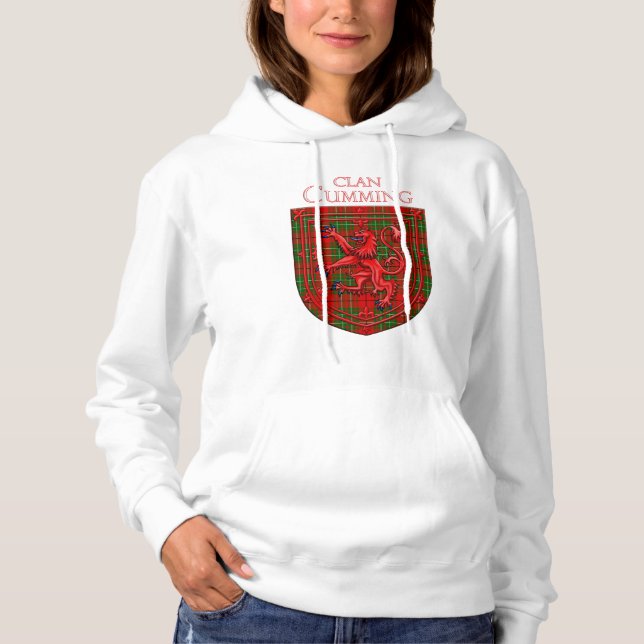 Pull À Capuche Cumul Tartan Scottish Plaid Lion Rampant (Devant)