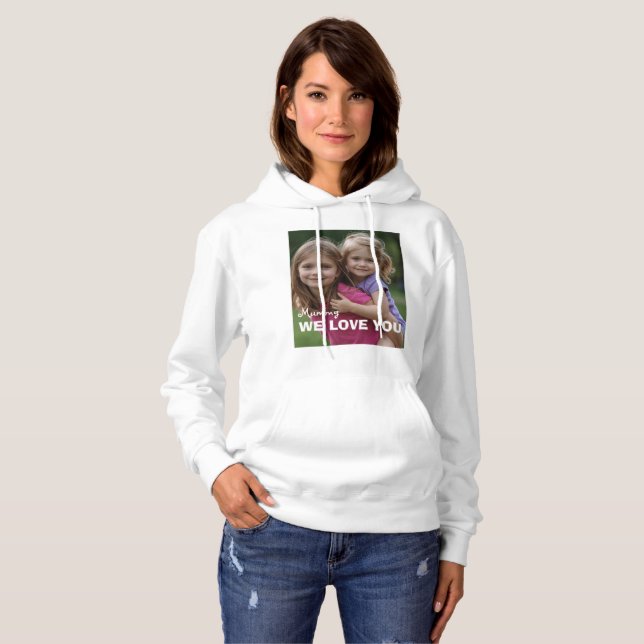 Pull À Capuche Customized with 2 and text (Devant entier)