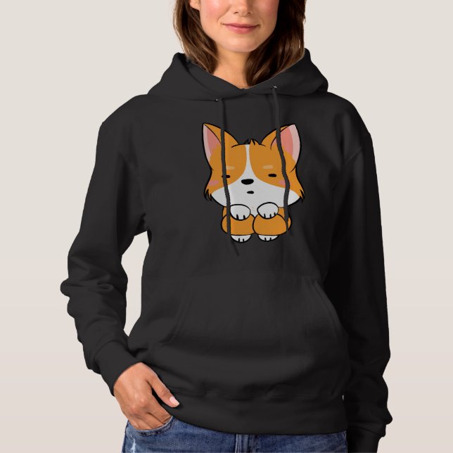 Pull À Capuche Cute Corgi 740 (Devant)