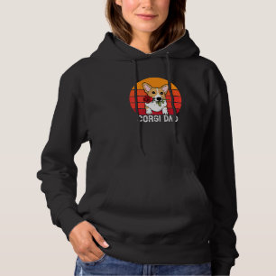 Pull À Capuche Cute Corgi Papa