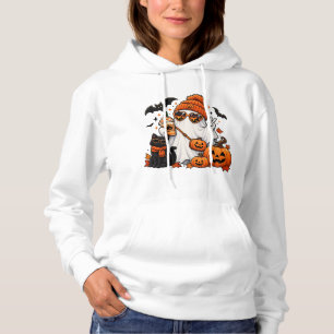 Pull À Capuche Cute Halloween Ghost & Black Cat – Spooky Autumn