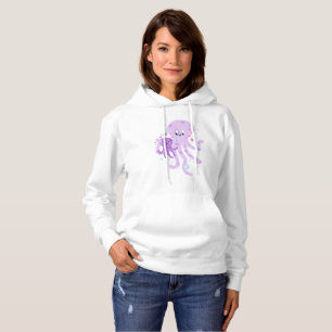 Pull À Capuche Cute Octopus Maman Dessin d'art