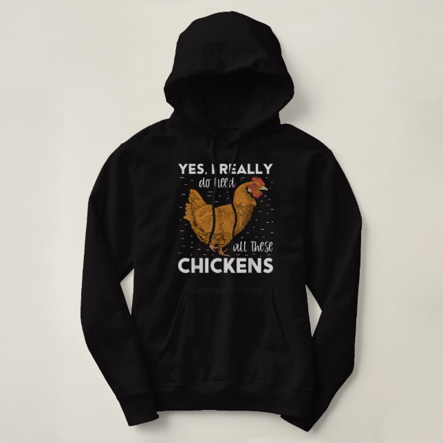 Pull À Capuche Cute Rouge Blanc Bleu Poulet Drapeau Américain Fer (Design devant)