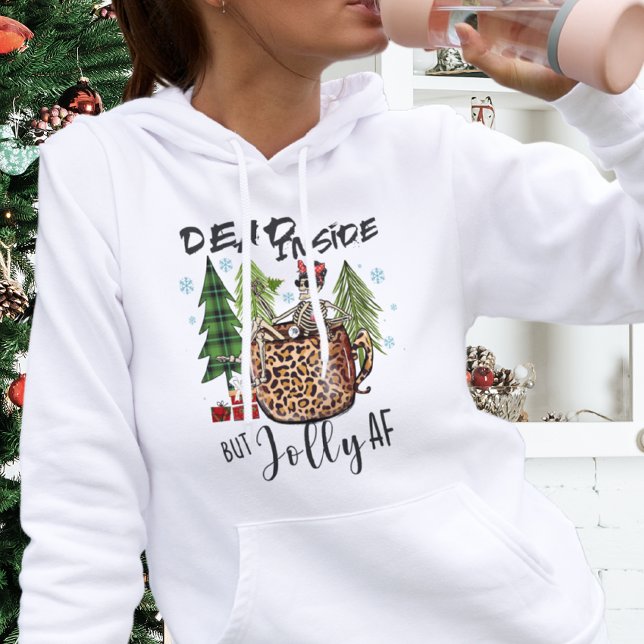 Pull À Capuche Cute Rustic Modern Funny Joyeux Fêtes de Noël Fête (Créateur téléchargé)