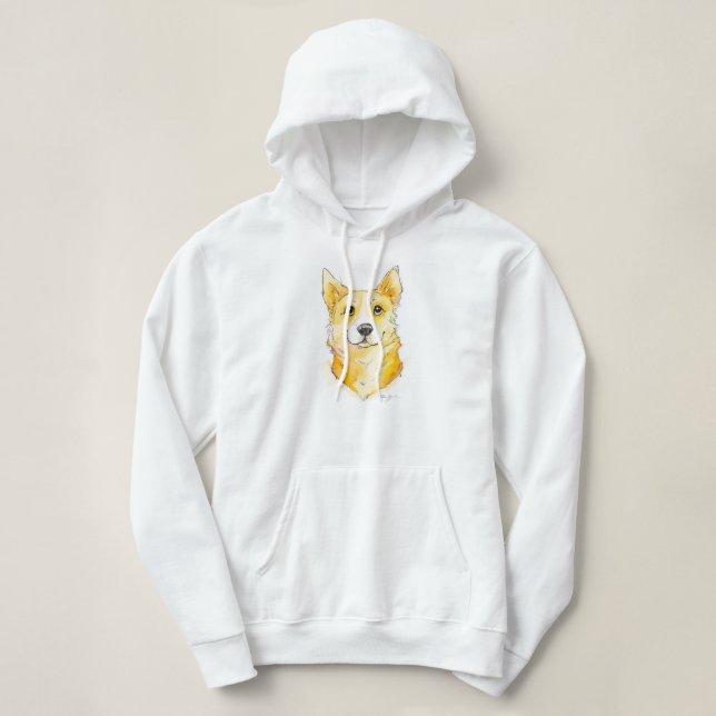 Pull À Capuche Cutie Corgi (Design devant)
