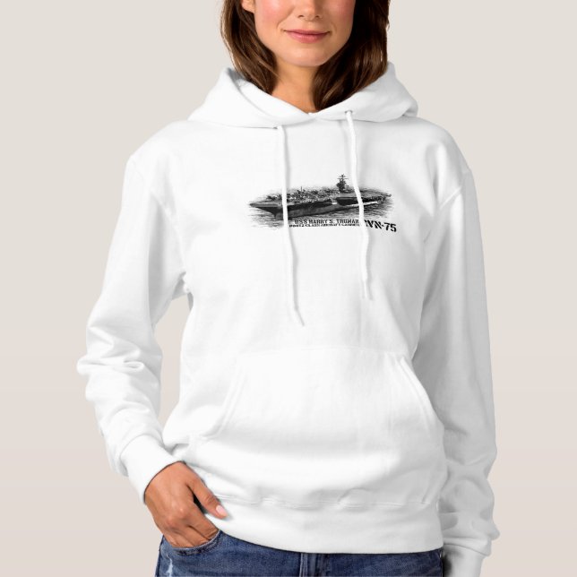 Pull À Capuche CVN-75 Harry S. Truman Femme - Vêtements américain (Devant)