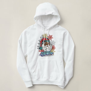 Pull À Capuche Cyber-Santa : Crop Hoodie Neon Glow - Cyber Festif