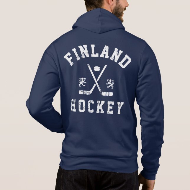 Pull À Capuche D sweat-shirt à capuche hockey sur glace Finlande (Dos)