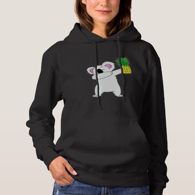 Pull À Capuche Dabbing Koala Oear Ananas Aloha Beach Hawaiian (Devant)