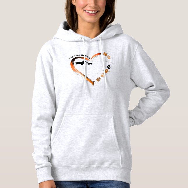 Pull À Capuche Dachshund Chaque Chien Compte Drôle Chien Drôle Pr (Devant)