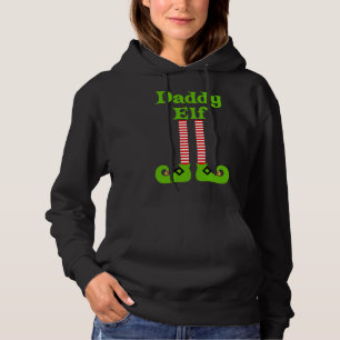 Pull À Capuche Daddy Elf Photos de famille de Noël Père Noël Help