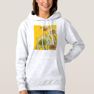 Pull À Capuche Daffodique Jaune Daffodique Floral Aquarelle Flowe