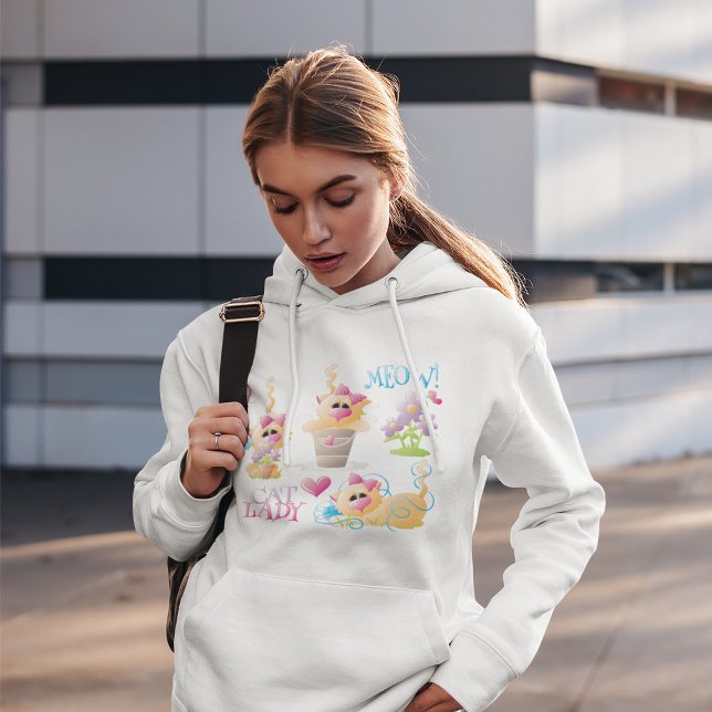 Pull À Capuche Dame du chat (Créateur téléchargé)