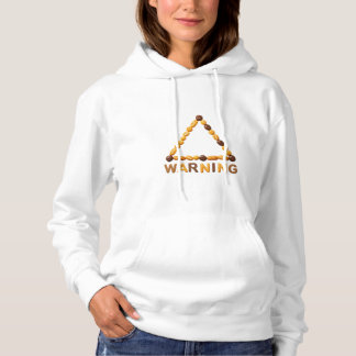 Pull À Capuche Danger Délicieux : Triangle d'Avertissement de Bou