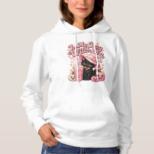 Pull À Capuche Dans Mon Ère de Sorcière Cosy Rose Halloween